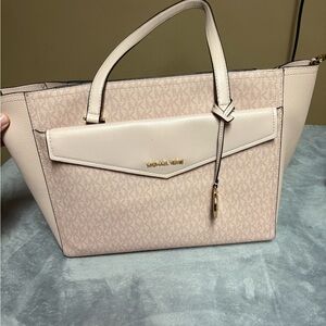 Michael Kors Blush and Cream Satchel